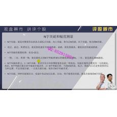 千叶千鹤 主控技术战法+线上实战指导班 股票内部培训视频课程